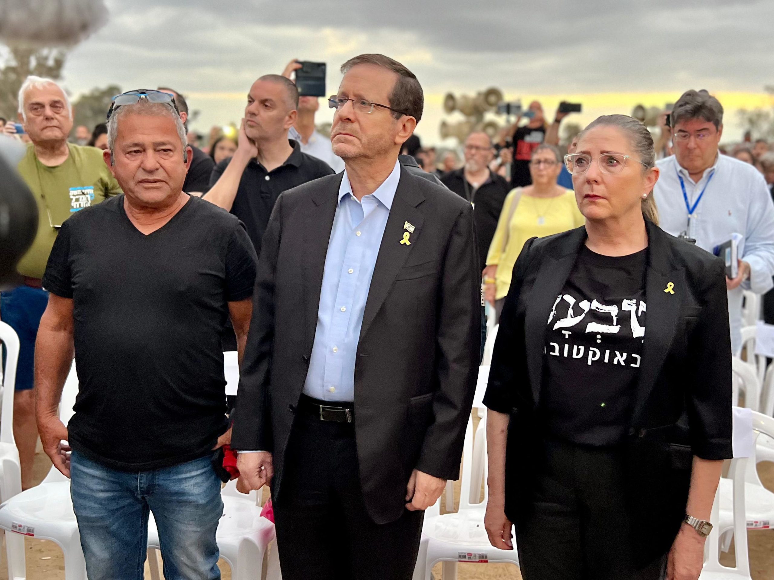 נשיא המדינה החל את מסע הזיכרון בעוטף עזה במלאת שנה ל-7 באוקטובר